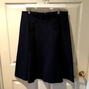 J.Crew Nautical Navy A-Line Skirt